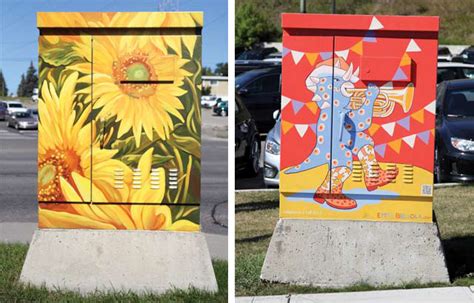 electricity boxes on streets|utility box drawing.